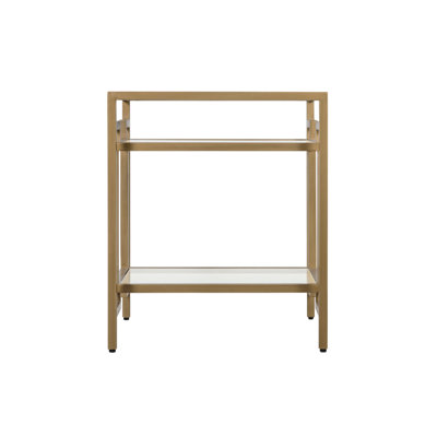 Architect Glass Top End Table