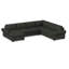 140" Wide Right Hand Facing Sleeper Corner Sectional-533891942-403606368