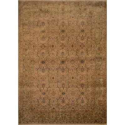 Maly One-of-a-Kind 9'1" X 12'7" 2010s Wool Area Rug in Brown