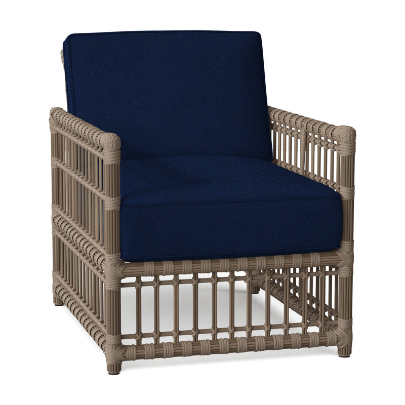Fauteuil Newport tissé - Onyx, Pas de soudure, Velours indigo, Onyx