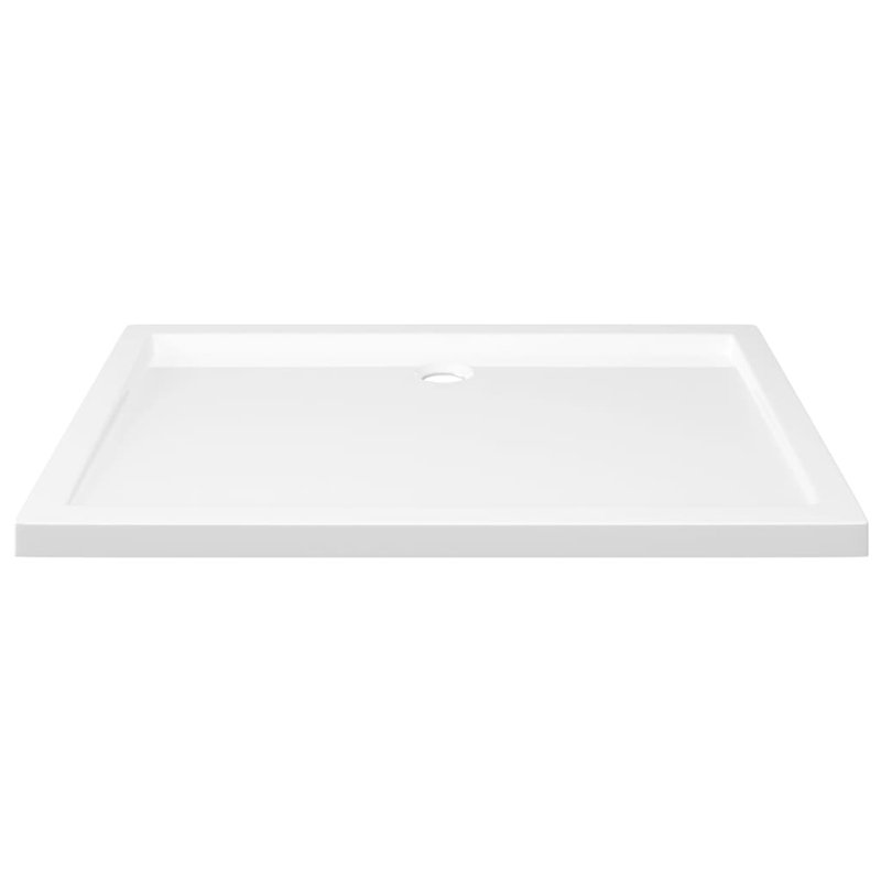 Base de douche rectangulaire en ABS Vidaxl 27,6 po x 39,4 po, Blanc
