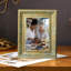 Cadre 3 photos or antique pour photos et cadeaux de Noël 5 po x 7 po