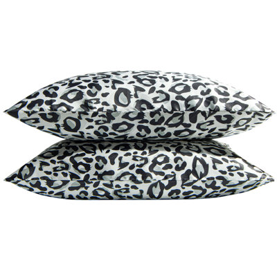 2 Pack Satin Marble Print Pillowcases