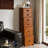 Brown Solid Wood Irregular 6 - Drawer Accent Chest