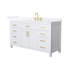 Meuble-lavabo simple autoportant de 60 po avec plateau en quartz Beckett-108351716-108351717-108351720