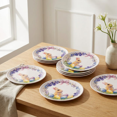 6 assiettes à dessert fantaisistes 6 pièces