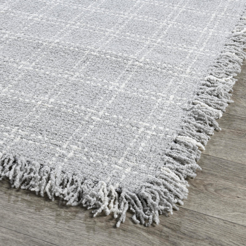 Bradbury Hand Woven Wool Area Rug, Rectangle 5' x 8'
