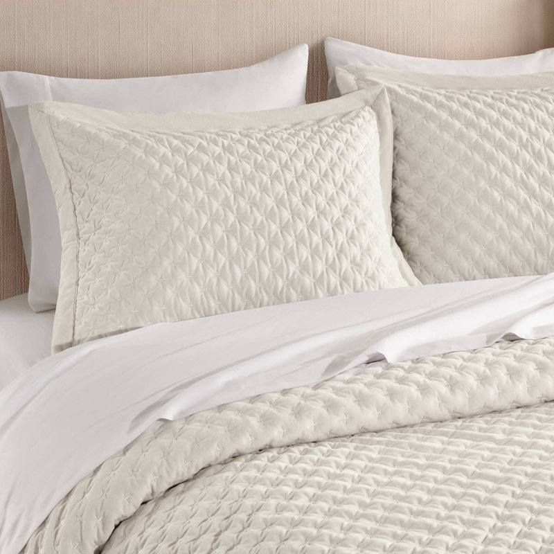 Ensemble de literie moderne en velours pour grand lit, couvre-lit matelassé blanc 3 pièces