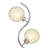 33-inch 3-light Curvy Metal Table Lamp Silver