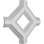 Inner Diamond Intersection for 8" Deluxe Coffered Ceiling System (Kit)