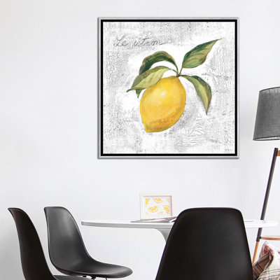 Le Citron sur blanc par Silvia Vassileva - reproduction d'art
