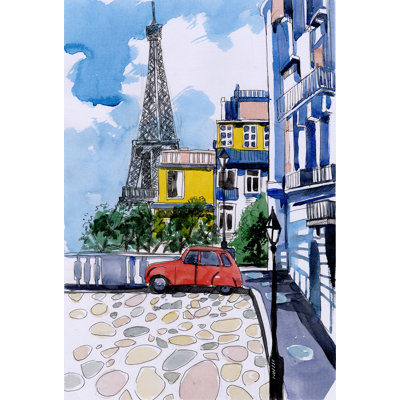 Paris Road - Wrapped Canvas Painting