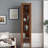 Display Cabinet with transparent acrylic plate Doors, Curio Storage Cabinet with 5 Shelves, Bookcase with LED Lights