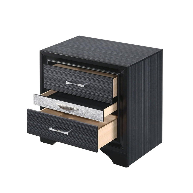 2 tiroirs et 1 table de chevet à bijoux