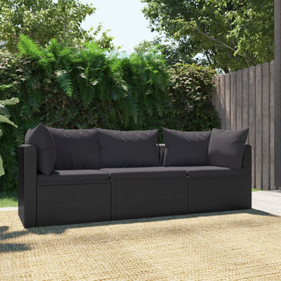 Soussi 66" Wide Outdoor Patio Sofa with Cushions by Ebern Designs