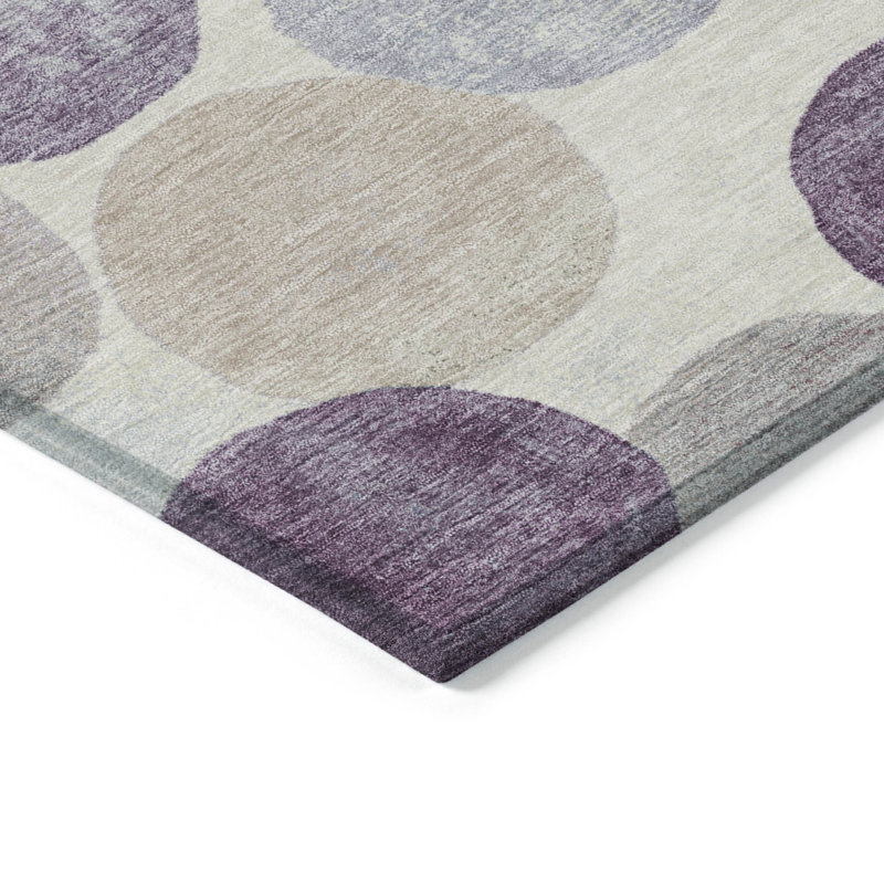 Tapis intérieur / extérieur lavable à la machine Xhevrie, Rectangle 10 pi x 14 pi