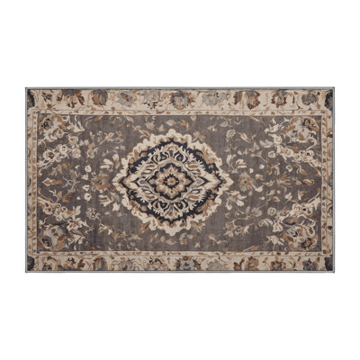 Silky Soft Plush Grey Area Rug