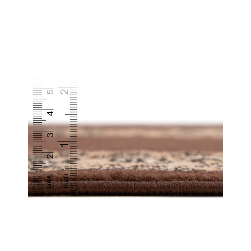 Tapis oriental noir Balthrop, Brown, Runner 2'11" x 16'5"