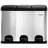 Steel Step On Multi-Compartments Trash & Recycling Bin - 4 Gallons