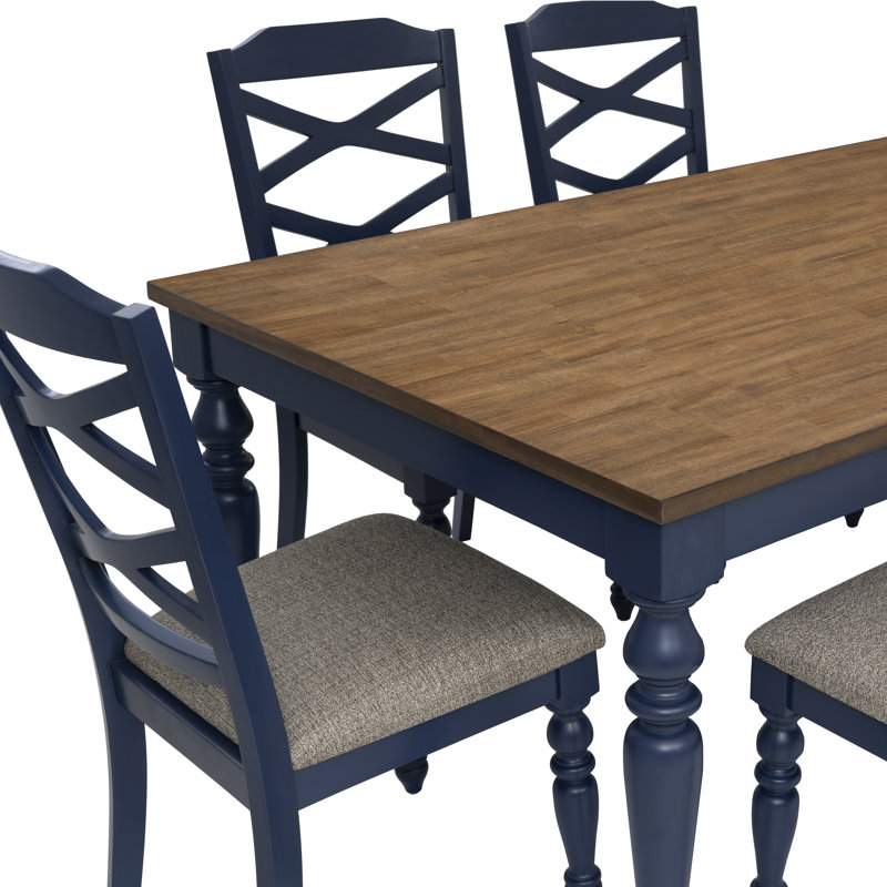 Ensemble repas 6 pièces Thornbury, Light Brown/Navy, Marine