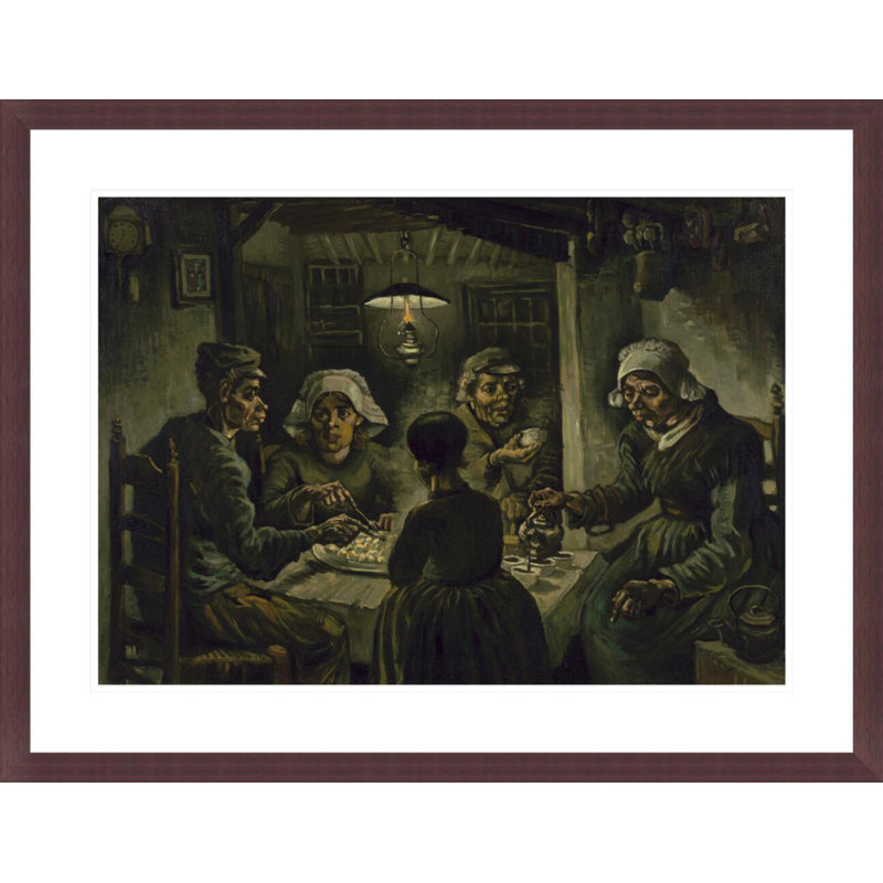 «The Potato Eaters» par Vincent van Gogh, impression giclée encadrée, H 22,8 po x l 29,5 po
