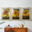 FLORAL Series CDXCVII - Impression personnalisée de qualité supérieure avec passe-partout - 3 pièces-302770693-302770697