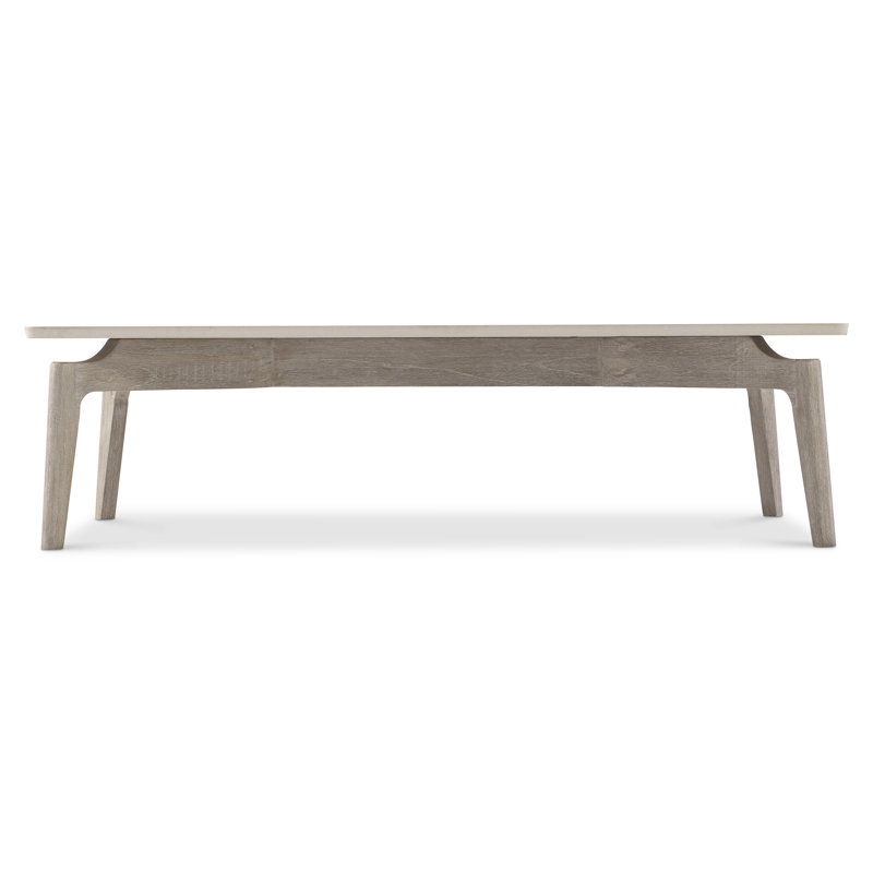 Aurora Outdoor Teak Coffee Table, 15" H x 54" W x 30" D