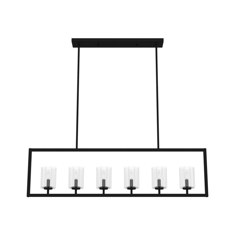 Kerrison 6 - Light Linear Geometric Chandelier
