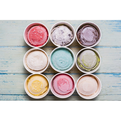 Atzimba Atzimba Ice Cream In Cups - Wrapped Canvas Print