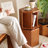 Walnut Modern Solid wood rotating bookshelf