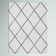 Geometric Diamond White/Grey Plush Shag Indoor Area Rug for Living Room, Bedroom