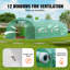 Walk-in Tunnel Greenhouse 29.53x9.84x6.6ft Galvanized Frame PE Cover Green