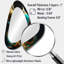 Rhyth of Infinity 3D Turquoise Gold Sphere I - Grand miroir mural asymétrique moderne abstrait