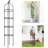 Lylo 70" H x 13" W Obelisk Trellis Plastic with Metal Pipe Core