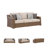 Danny 82.25" Wicker Outdoor Sofa