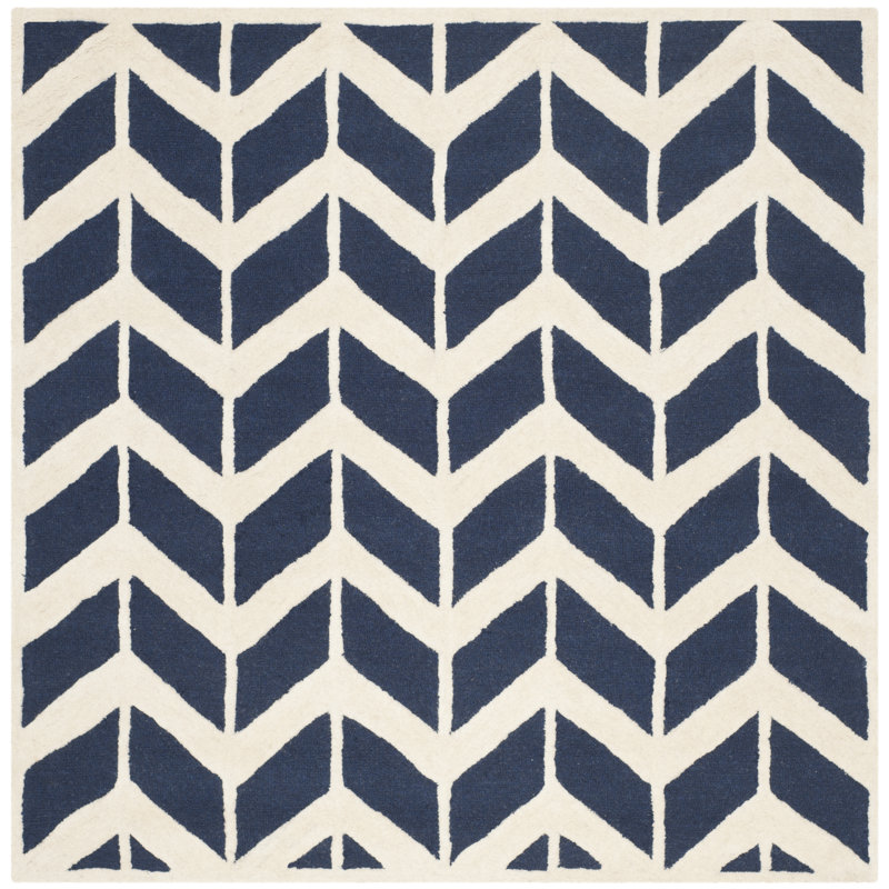 Esperance Tufted Wool Performance Geometric Rug, Square 6'
