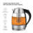 Chefman Fast-Boiling Glass Electric Kettle, 1.7-Liter