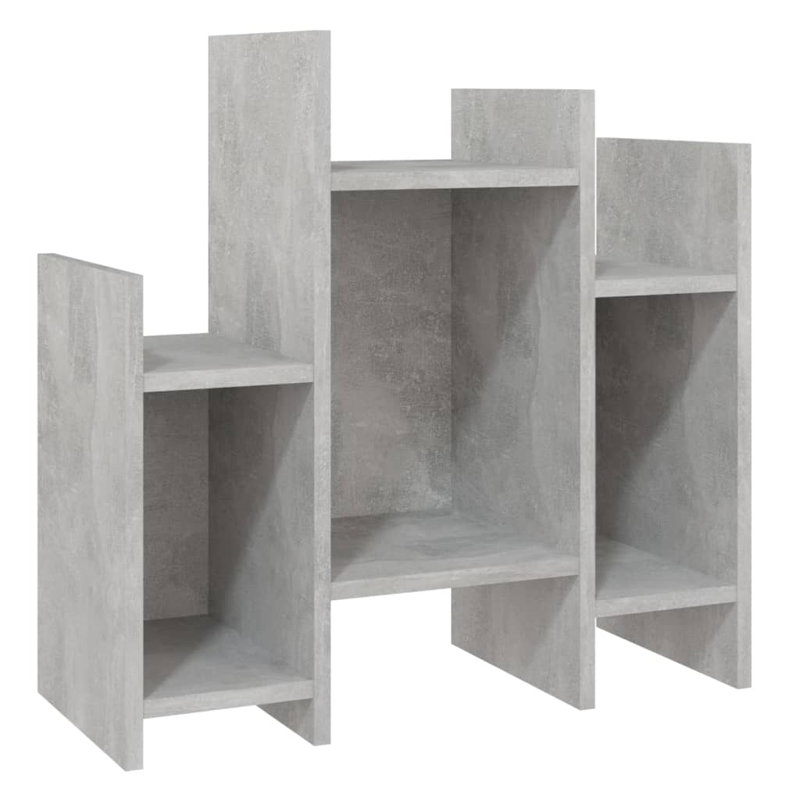 Gieslinde Floor Shelf End Table, Concrete Grey, Concrete Grey