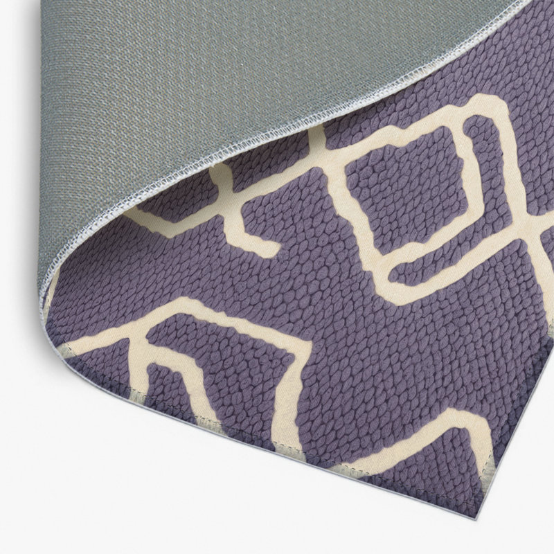 Tapis mauve intérieur et extérieur Trellis, Rectangulaire 8 pi x 10 pi