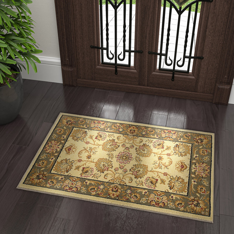 Tapis oriental ivoire Clarence, Rectangulaire 2 pi x 3 pi