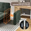 2 Seater Chenille Sofa Bed-1093266746