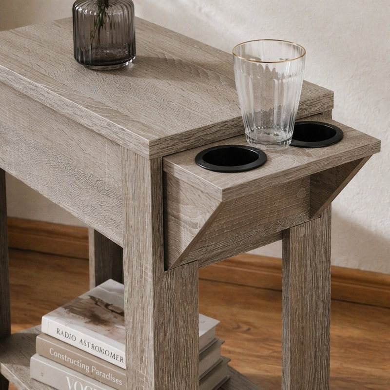 Table d'appoint polyvalente avec construction durable et attrait élégant pour n'importe quelle pièce