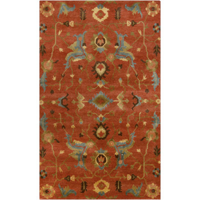 Anastacia Wool Floral Area Rug