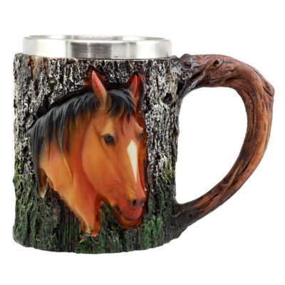 Grande tasse à café en mélamine de cheval sauvage Ellisville