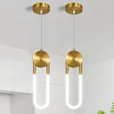Modern Led Pendant Light Fixture Oval Adjustable Pendant Lighting For Kitchen Island Living Room Dining Room Bedroom