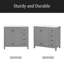 Meuble-lavabo 36 po avec lavabo en céramique, armoire de rangement abondante, 2 portes à fermeture douce et 5 tiroirs-84131566