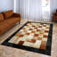 Tapis en cuir de vache à carreaux, tapis de salon moderne-249453395
