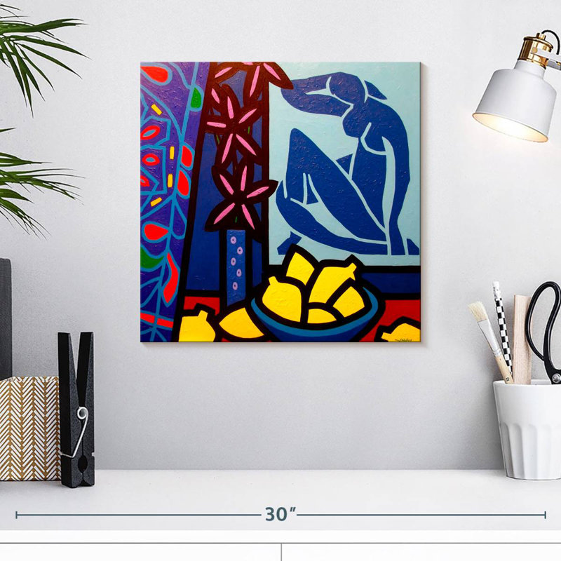 Arney Hommage à Matisse II, H 16 po x l 16 po