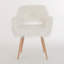 Fauteuil rembourré avec pieds en métal