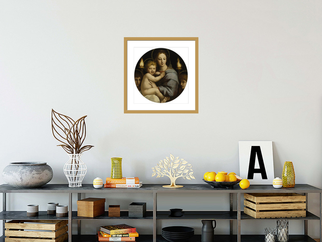 1000Museums Madonna of the Candelabra by Raphael -Framed Giclee Print ...